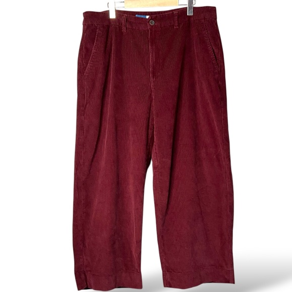 OLD NAVY !00% Cotton Corduroy Wide Leg Pants 16 - Picture 1 of 9